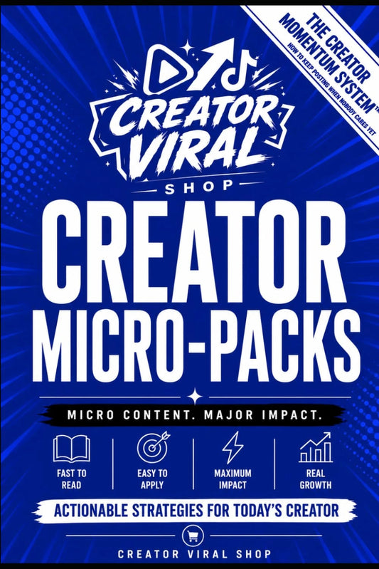 The Creator Momentum System™

Practical Strategies for Consistent Growth and Lasting Creator Success