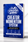 Book titled 'Creator Momentum System' by Creator Viral Shop on a white background